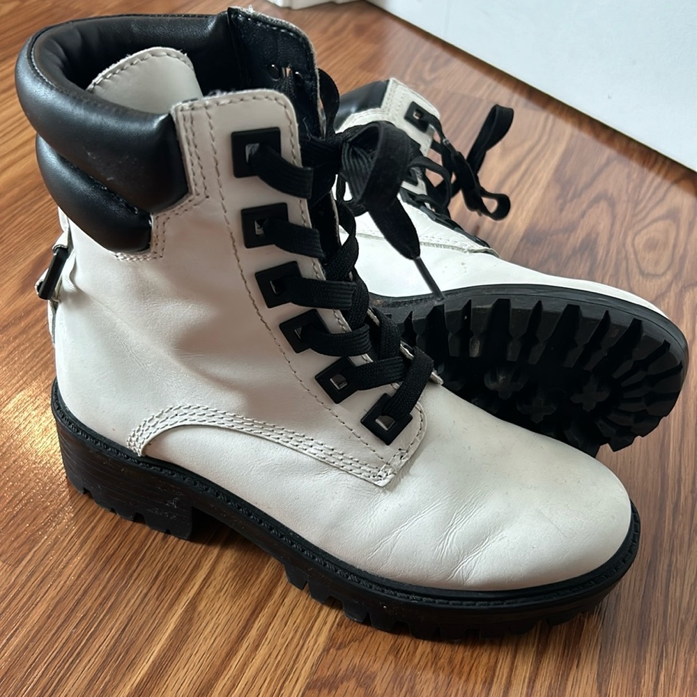 Kendall and Kylie combat boots